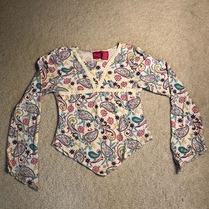 Girls glitter top